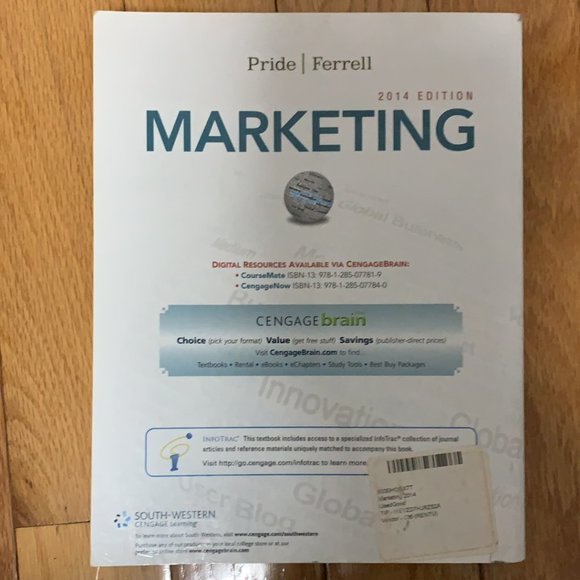 Marketing 2014- 17th Edition by Pride and Ferrell - Picture 2 of 2